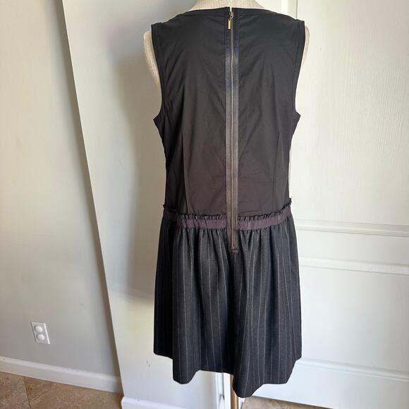Theory Black Drop Waist Sleeveless Dress Sz12 - Picture 5 of 10